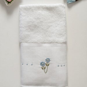 Toalha de Lavabo Flor Azul